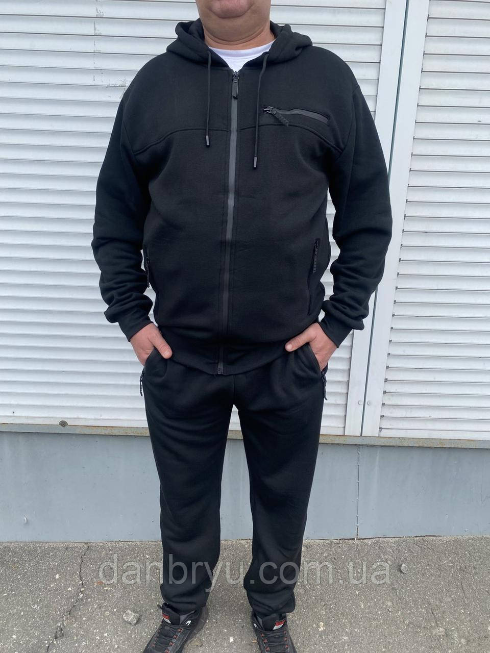 Теплий чоловічий спортивний костюм Спортивні теплі модні чоловічі костюми - фото 1 - id-p1295213869