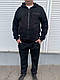 Модний чоловічий теплий спортивний трикотажний костюм Туреччина хакі - фото 3 - id-p1298869609