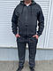 Модний чоловічий теплий спортивний трикотажний костюм Туреччина хакі - фото 5 - id-p1298869609