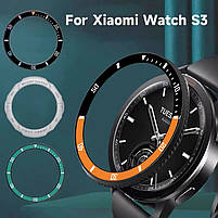 Безель для смарт годинника Xiaomi Watch S3/S4 Black-orange, фото 4