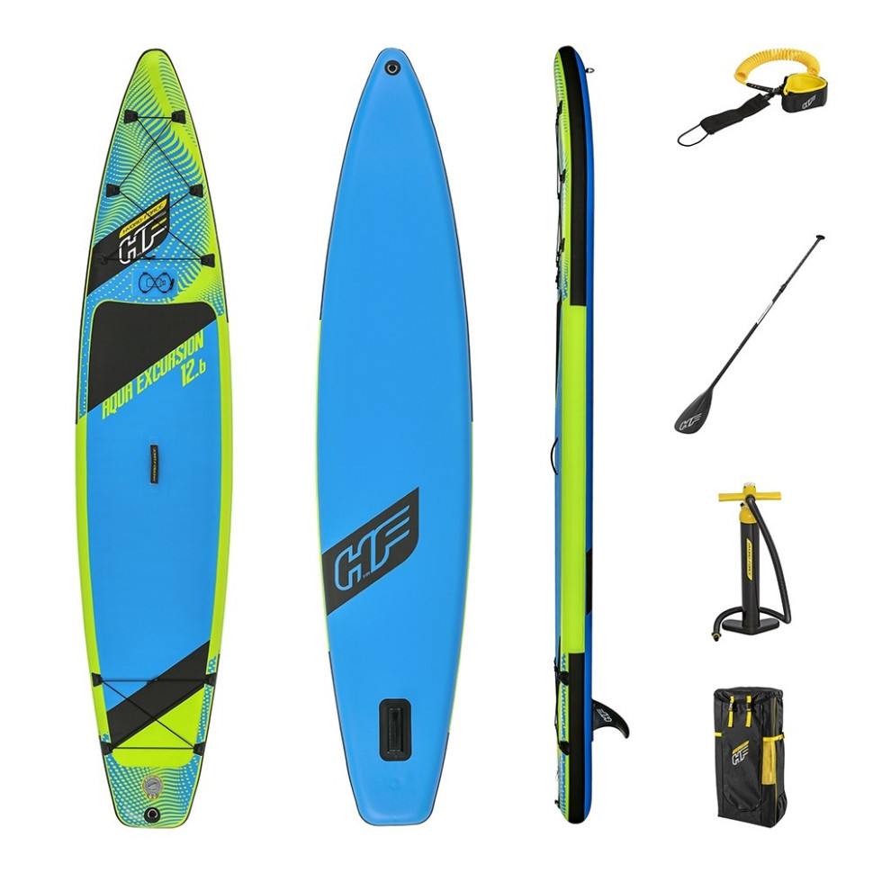 SUP-борд 65373, 381 x 79 x 15 см, дошка, весло, ручний насос, сумка