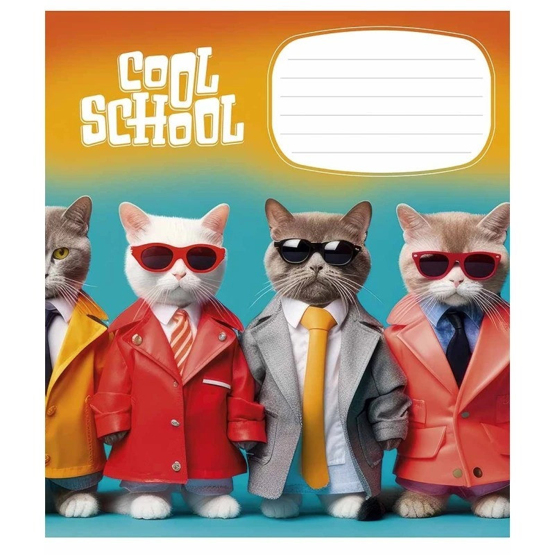 Зошит учнівський "Cool School" 012-3307L-4 в лінію, 12 аркушів