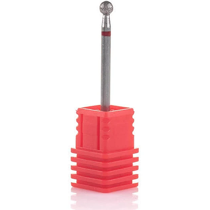 Фреза алмазна Nail Drill "Шарик" 001 035R діаметр 3.5 мм червона, фото 1