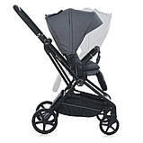 Прогулянкова коляска SPIN 360 ME 1138 Stone Gray, реверсивний блок, до 22 кг, з амортизаторами, фото 6