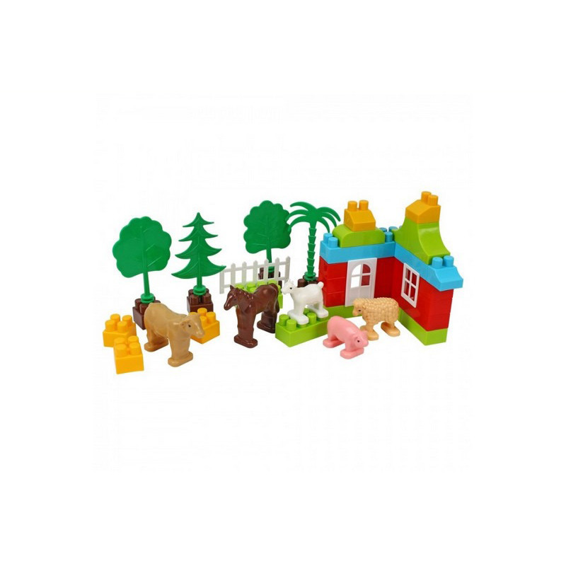 Дитячий конструктор «Ферма» ТехноК 0341TXK, 45 елементів, для дітей від 3 років, фото 1