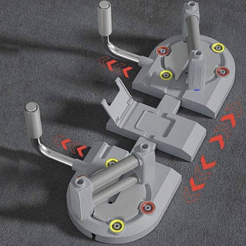 Дошка для віджимань з еспандерами (58×30×11см), Locisne / Фітнес-тренажер для преса / Упори для віджимання