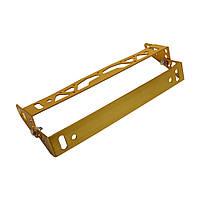 Кронштейн номерного знака Power Racing JDM універсальний золотий 245х60мм алюмінієвий