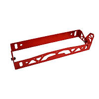 Кронштейн номерного знака Power Racing JDM універсальний червоний 245х60мм алюмінієвий