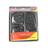 Накладки на педали Тюнинг хром + черный 3шт (1шт-13.5 × 7см, 2шт-8.2 × 8см) МКПП - механика