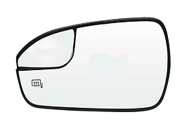 Дзеркало бокове FORD FUSION (2013-2020р) ЧОРНЕ з підігрівом ЛІВЕ пластик+скло