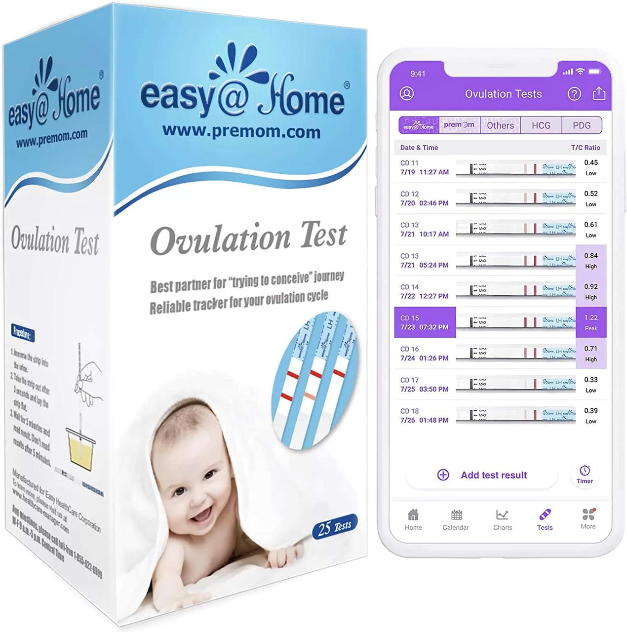 Тест на овуляцію Easy@Home 25 шт