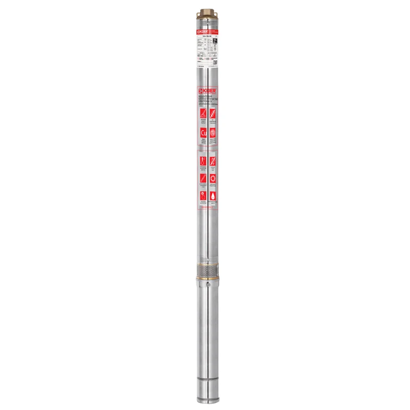 Насос свердловинний відцентровий Koer 3SDM 2/38 + 50м кабель + пульт (1.1кВт H-162м Q-45л/хв Ø77мм)