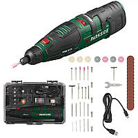 Багатофункціональний акумуляторний інструмент Гравер Parkside + 44 насадки (PFBS 12 C6)