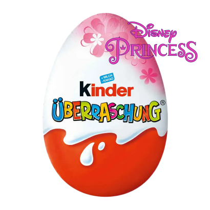 Цукерки шоколадні яйце Кіндер Kinder Princess рожевий для дівчаток, 20 г