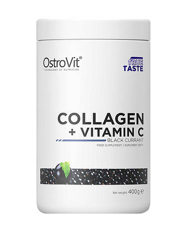 Колаген з вітаміном С Ostrovit Сollagen та Vitamin C 400 г Польща смак, фото 1