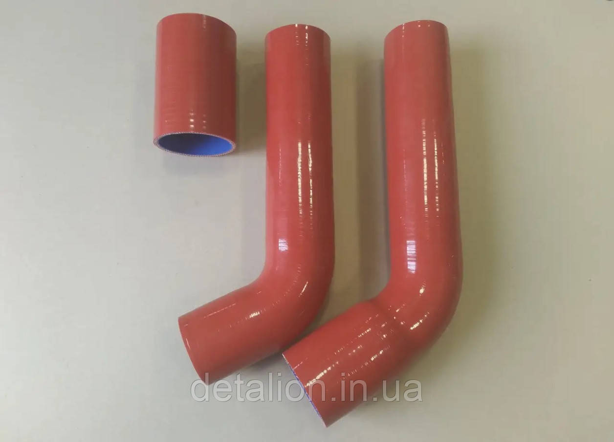 Патрубок радіатора КАМАЗ ЄВРО силікон к-кт 3 шт. 6520-1303010/026, фото 1