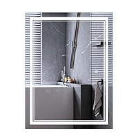 Дзеркало Mixxus Premium QUADRO MR20-80x60-Reverse з Led Touch, Anti-fog, димером, регулятором яскравості (MP6619)