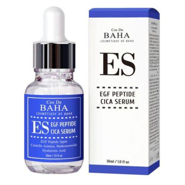 Заспокійлива сироватка для обличчя Cos De Baha Es Egf Peptide Cica Serum 30ml, фото 1