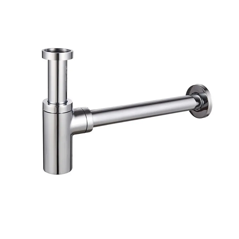 Сифон для умивальника Koer BT-01-01 1 1/4'' (Квіт хром) (KR3407), фото 1