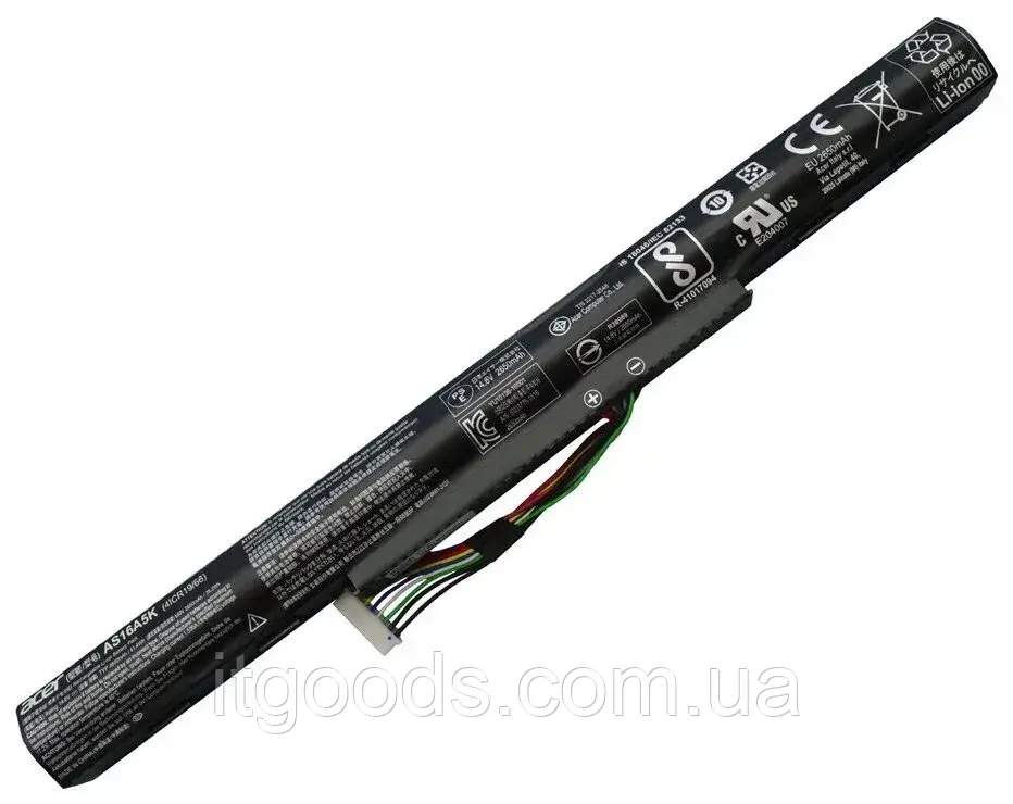 Батарея для ноутбука Acer AS16A5K / AS16A7K / AS16A8K 2650mAh 14.8V 41Wh Aspire E15 E5-575G -575T / E5-774G