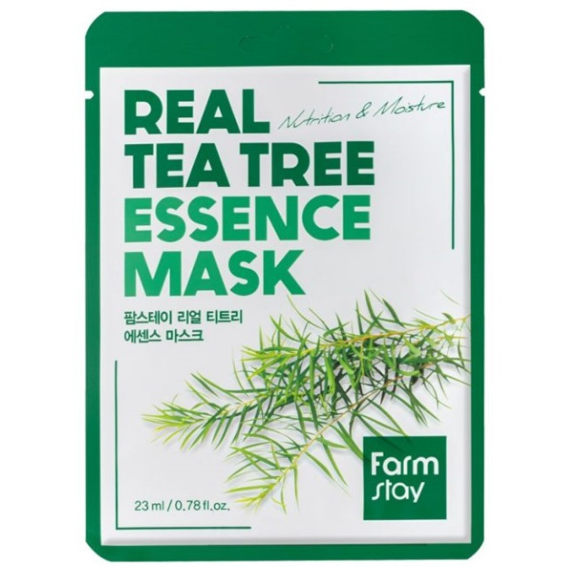 Тканинна маска з чайним деревом FarmStay Real Tea Tree Essence Mask 23ml, фото 1