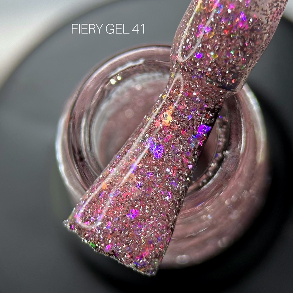 Гель лак для нігтів світловідбивний Saga Fiery Gel №41 8мл