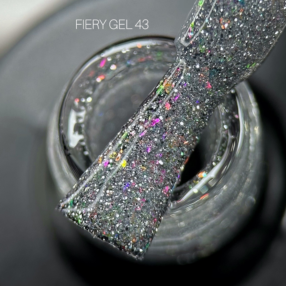 Гель лак світловідбивний для нігтів Saga Fiery Gel №43 8 мл