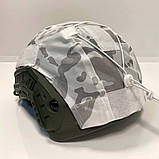 Кавер на шолом FAST в камуфляжі Мультікам білий, фото 8