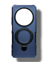 Протиударний чохол Pivot для Poco C75 з кільцем підставкою синій