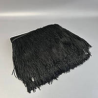 Бахрома для бальних суконь 20 см, 9 м - чорна