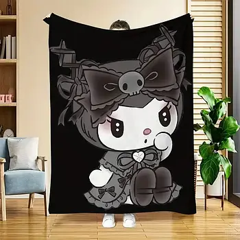 Плюшевий плед ковдра покривало Куромі Kuromi 150х200 см