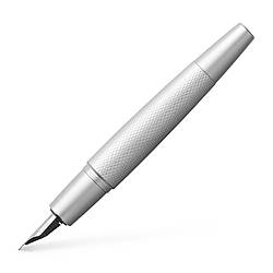 Перова ручка Faber-Castell E-motion Pure Silver, корпус металевий срібний, F (0,5 мм), 148671