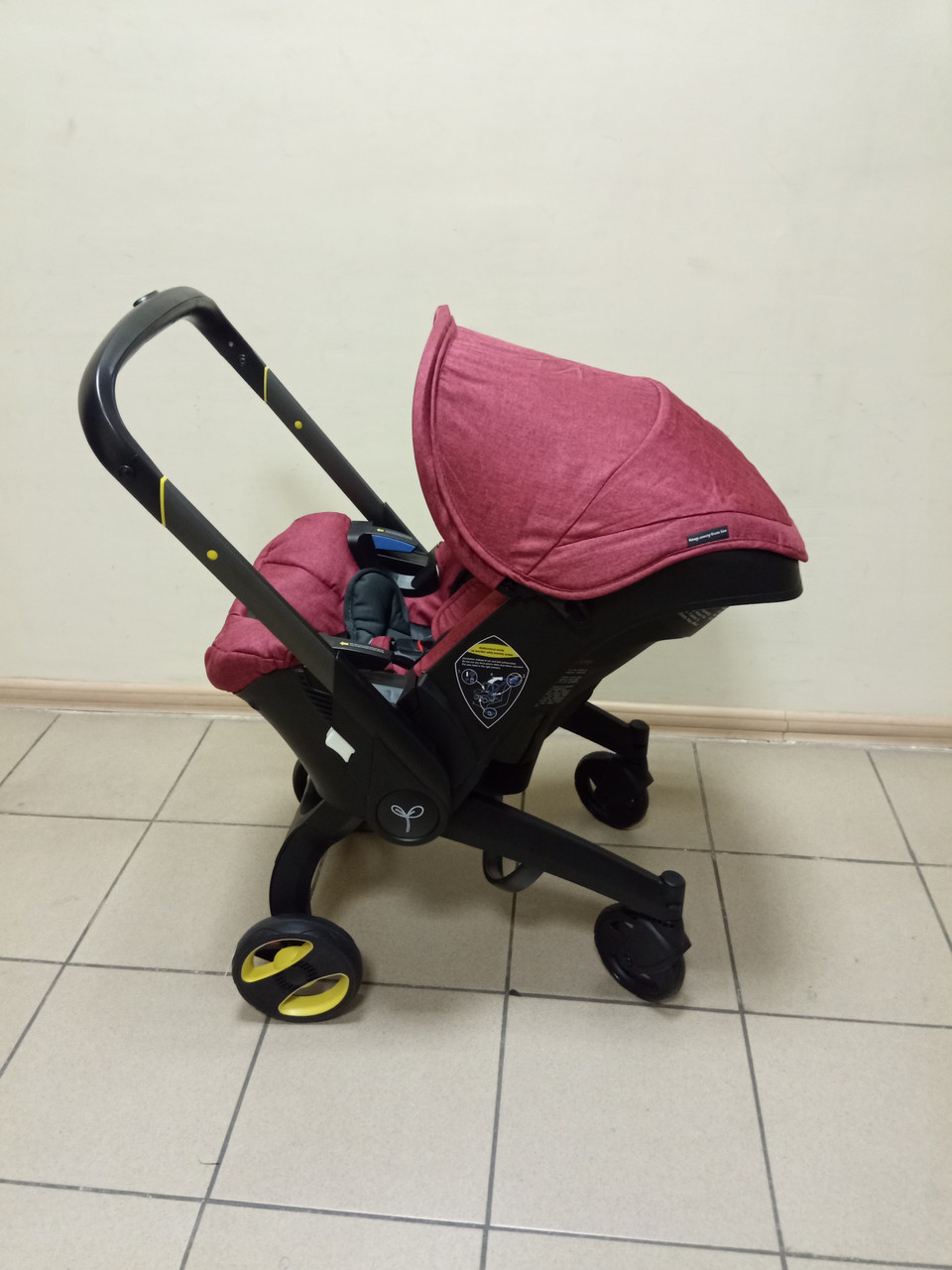 Коляска-автокрісло Tommy 4в1, оригінал — конструктив Doona, Foofoo (дуна плюс, фуфу) темно-бордова