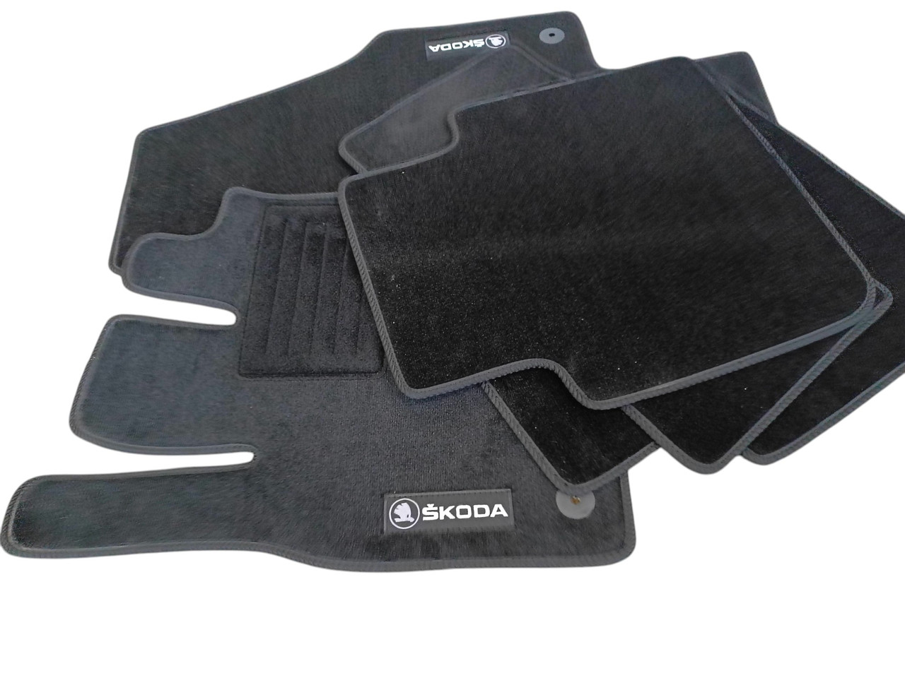 Килимки в салон ворс Skoda Kodiaq (2016-) чорні, фото 1