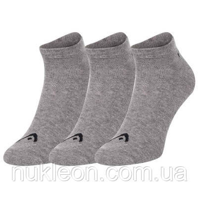 Популярний! Шкарпетки Head Sneaker 3P Unisex 761010001-400 3 пари Сірий 35-38 (8718824272436) - Краща якість тільки на