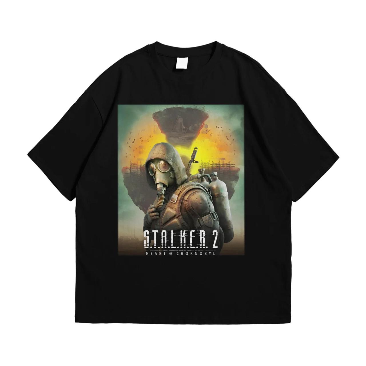 Футболка з принтом Сталкер 2 S Чорний, фото 1
