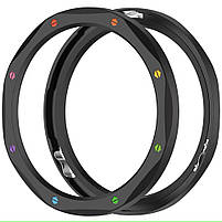 Безель металевий для смарт годинника Xiaomi Watch S3/S4 Black-multicolor + захисне скло, фото 5