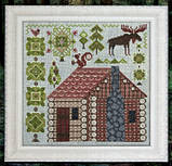 Схема Cottage Garden Samplings Log Cabin (12/12) - Fabulous House Series, фото 2