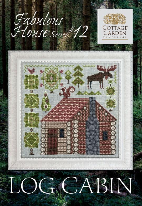 Схема Cottage Garden Samplings Log Cabin (12/12) - Fabulous House Series, фото 1