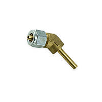 Перехідник трубки пвх d 6мм кут 135 faro