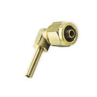 Перехідник трубки пвх d 8/d6мм кут 90 faro