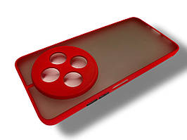 Матовий протиударний чохол для Xiaomi Redmi 14C червоний бампер