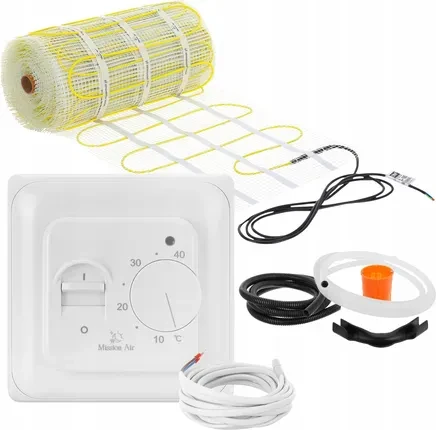Нагрівальний мат Mission Air Zestaw Mata Grzewcza Pod Płytki Ma-160WxM² 10M² ZESTAWMA160WM10M+ARIES, фото 1