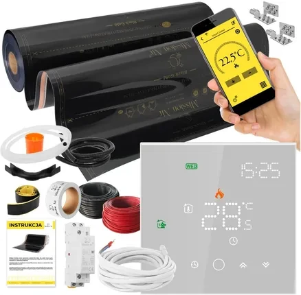 Нагрівальний комплект Black Gold PTC 160W/m², 100cm Leo White WiFi 26 m², фото 1