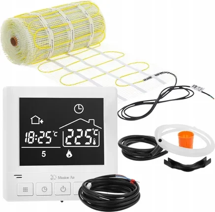 Нагрівальний мат Mission Air Zestaw Mata Grzewcza Pod Płytki Ma-160WxM² 5M² ZESTAWMA160WM5M+TAURUS, фото 1