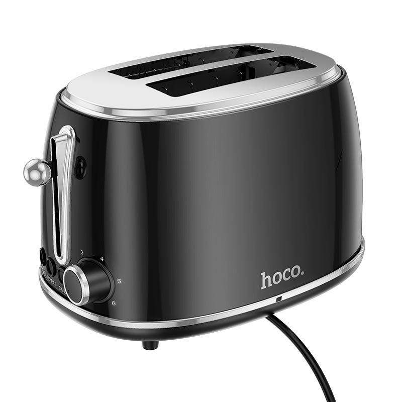 Тостер Hoco HE50 Retro toaster 850Вт Чорний, фото 1