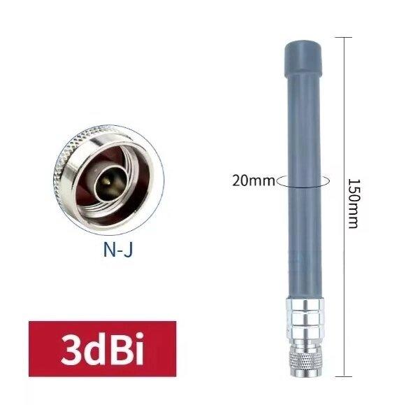 Антена 680-1150/1630-1830/2180-3000MHz 3dBi, до 100W, 15 см, N-male