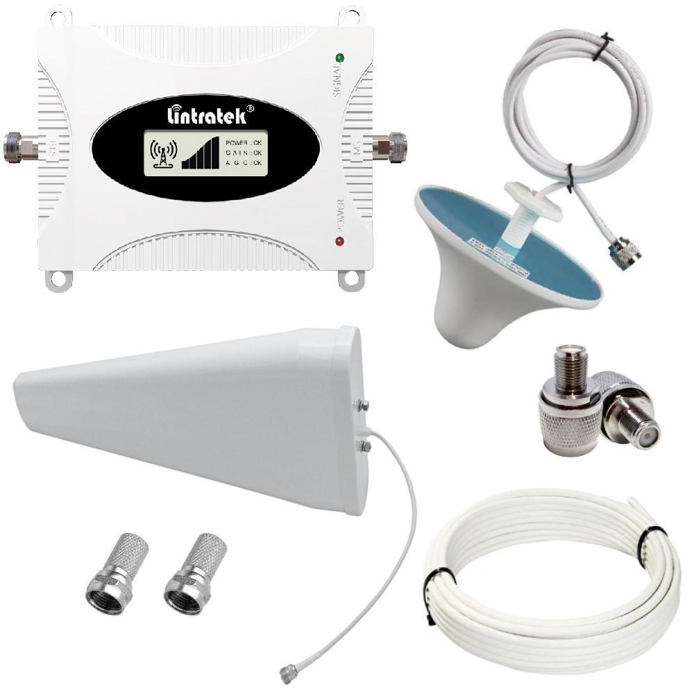 Репітер підсилювач мобільного зв'язку і інтернету Lintratek KW16L-DCS-PRO GSM 2G 4G 1800 МГц (12/3 дБі), фото 1