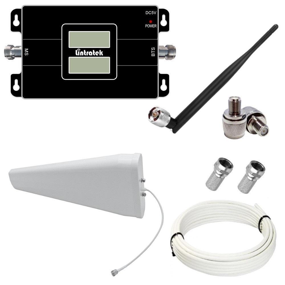 Репітер підсилювач мобільного зв'язку і інтернету Lintratek KW17L-GD GSM та 4G сигналу 900/1800 МГц (12/I дБі), фото 1