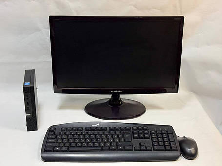 Б/в ПК+Монітор Dell Optiplex 3020M USFF| i3-4160T| 8GB RAM| 128GB SSD| HD 4400+Samsung S22C300B| 22" 1920x1080, фото 1